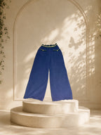 Chanel Terry Cloth Wide-Leg Knit Pants