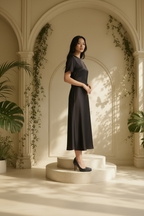 Vince Camuto d’Orsay Snakeskin-Embossed Pumps