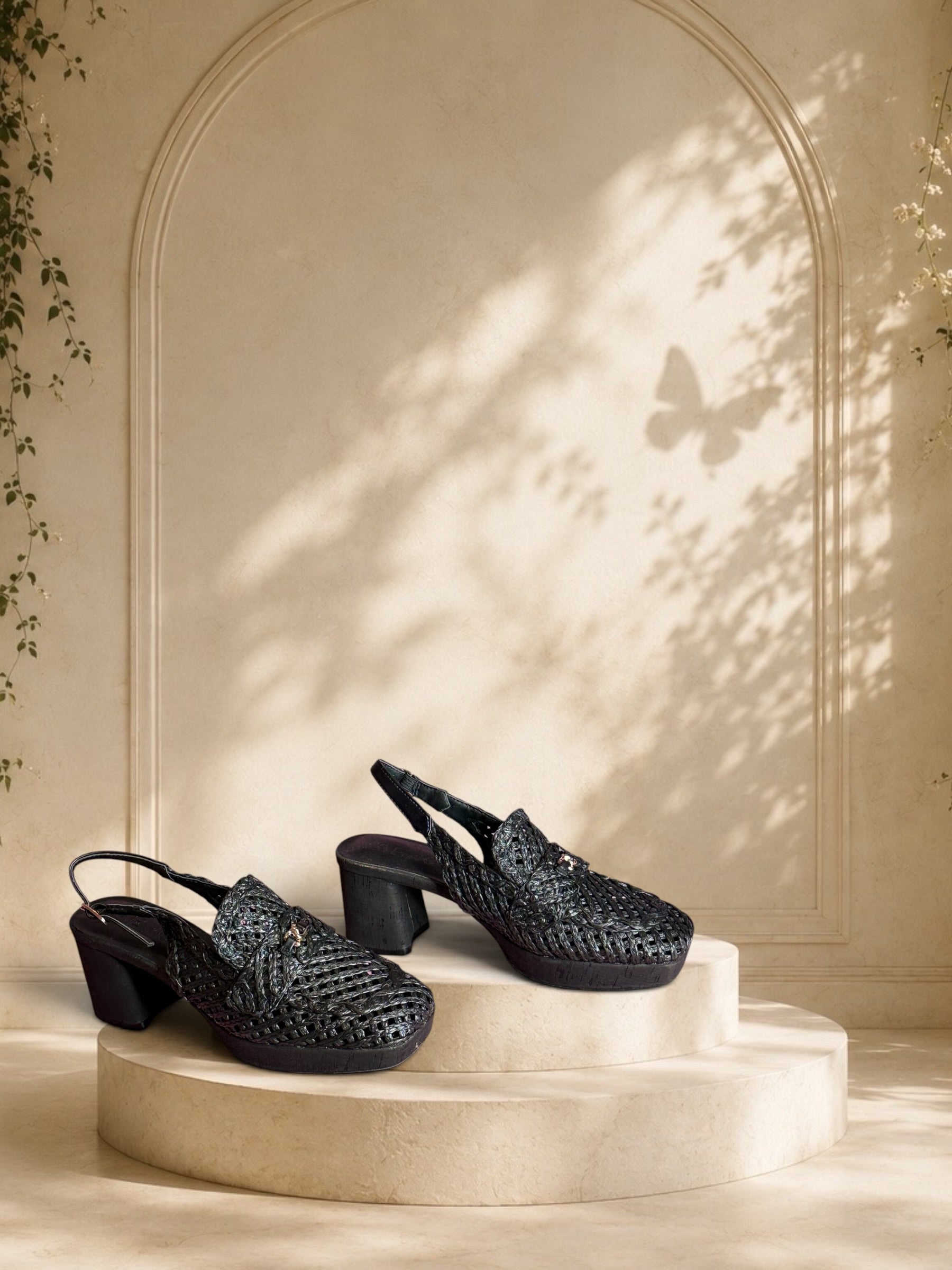 Aerosoles Santiago Raffia Platform Pumps