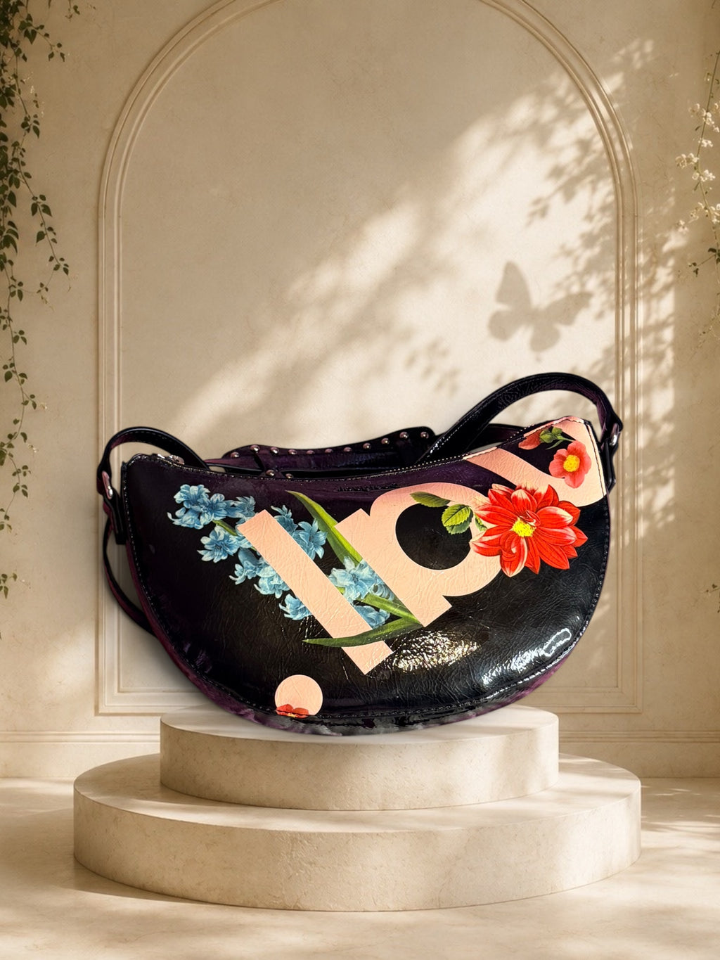 Desigual Floral Crossbody Shoulder Bag