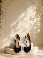 Vince Camuto d’Orsay Snakeskin-Embossed Pumps