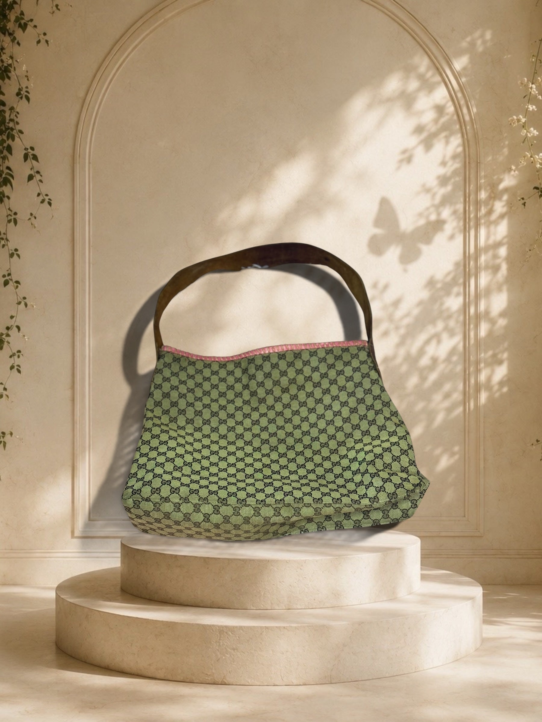Gucci GG Monogram Canvas Shoulder Bag