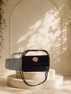 Bebe Faux Leather Chain Strap Crossbody Bag