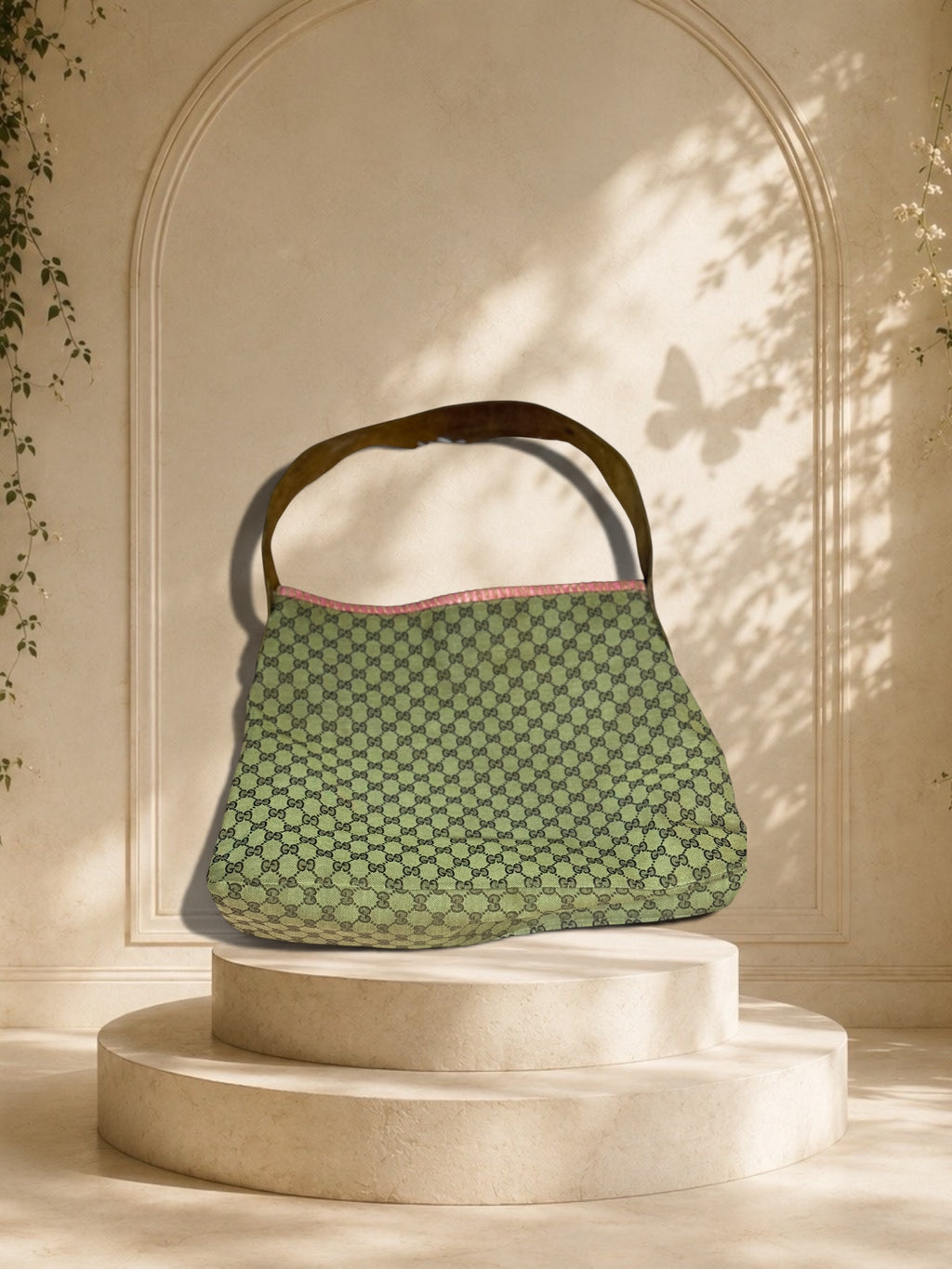 Gucci GG Monogram Canvas Shoulder Bag