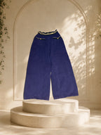 Chanel Terry Cloth Wide-Leg Knit Pants
