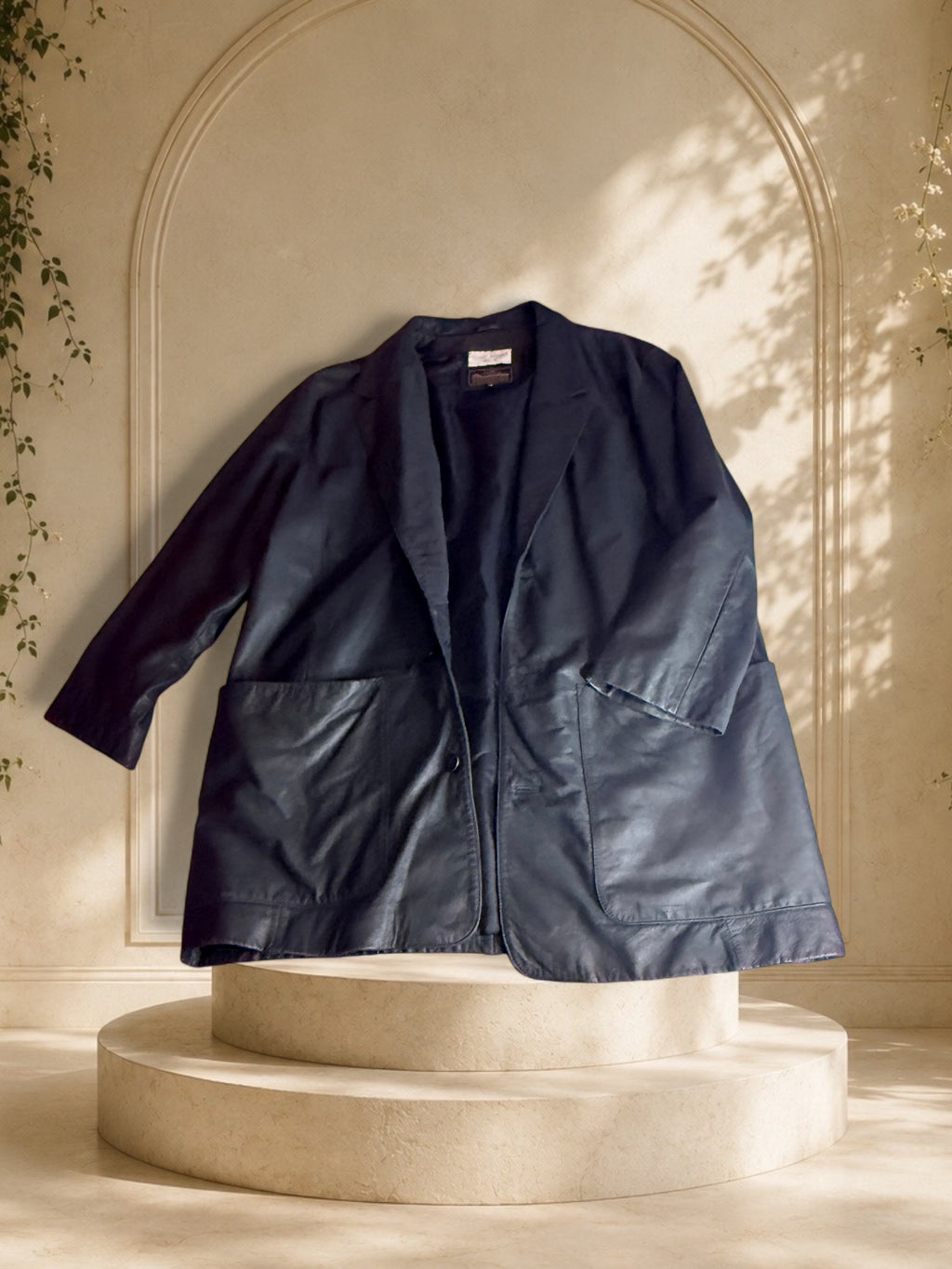 Vintage Stuart Norman Leather Blazer