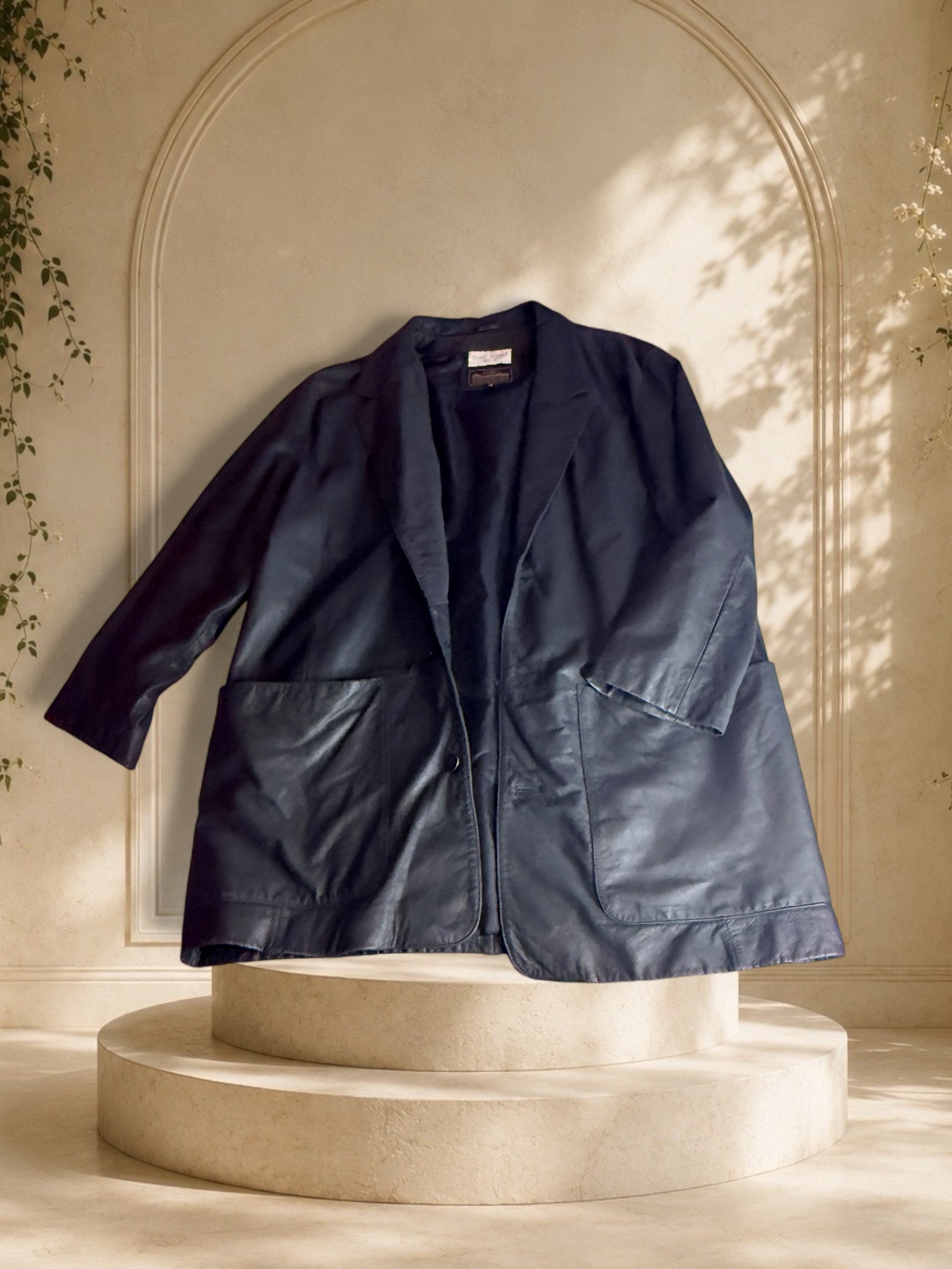 Vintage Stuart Norman Leather Blazer