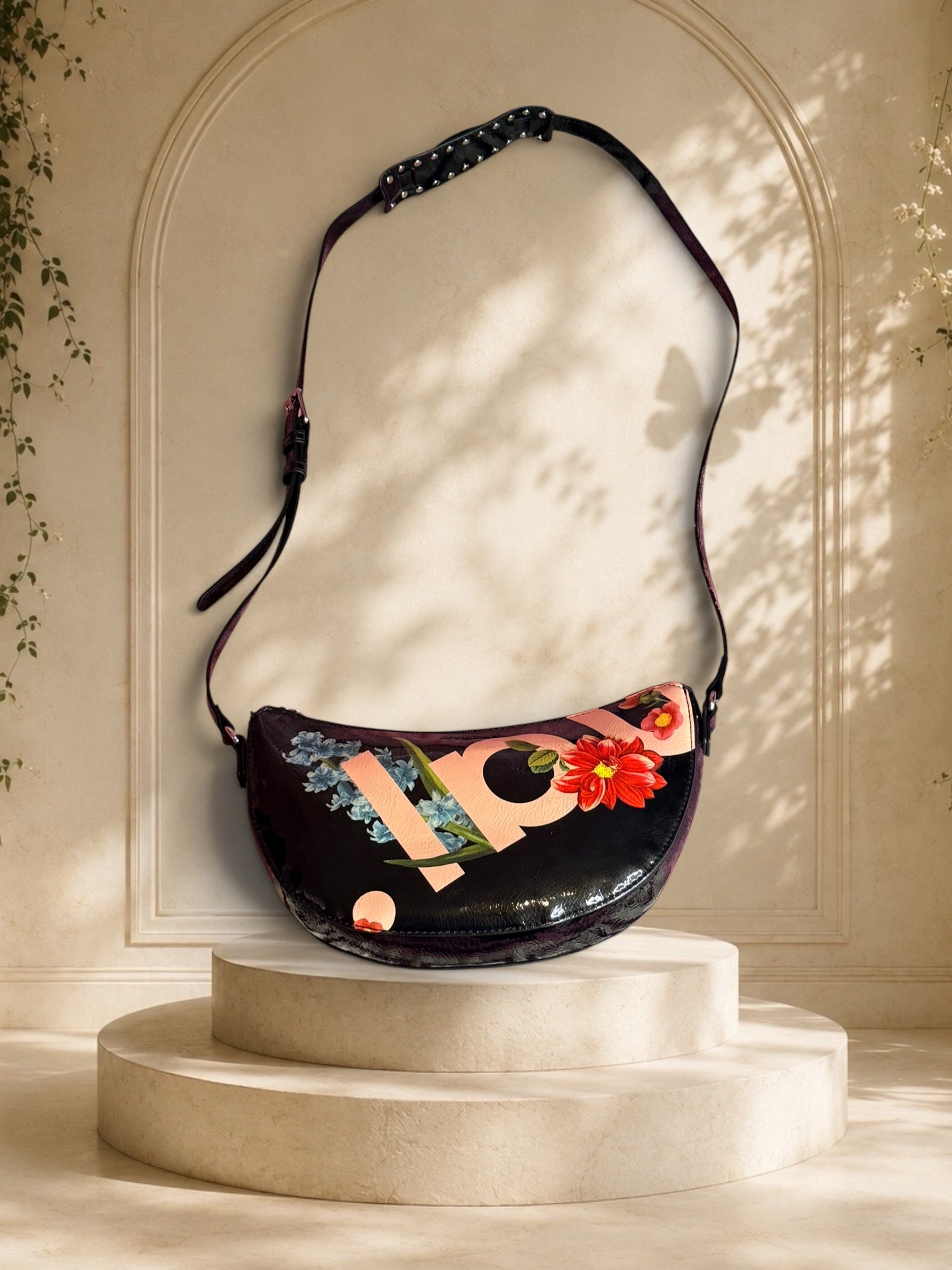 Desigual Floral Crossbody Shoulder Bag