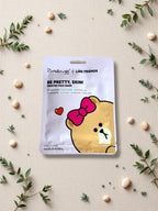 The Crème Shop x LINE FRIENDS CHOCO printed face mask packaging