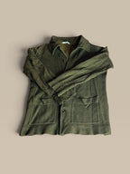 Joan Vass USA Made in USA label and RN 51312 on vintage knit jacket