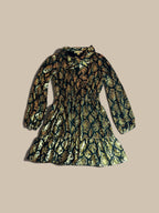MICHAEL Michael Kors gold foil python print mini dress product view